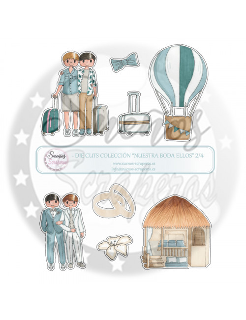 Die cuts " Nuestra Boda Ellos"