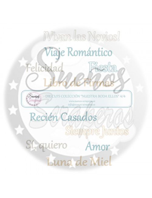 Die cuts " Nuestra Boda Ellos"