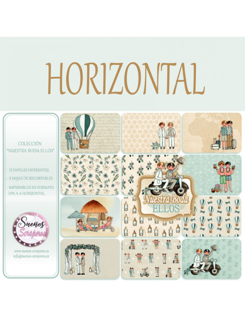 Colección "Nuestra Boda Ellos" HORIZONTAL