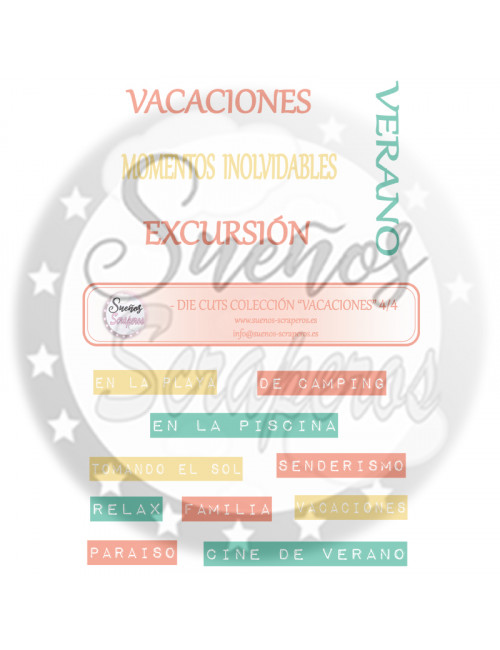 Die cuts "Vacaciones"