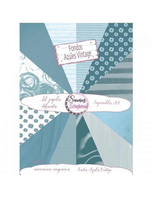Fondos "Azules Vintage"