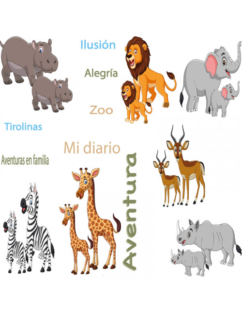 Colección "Animales del bosque" VERTICAL