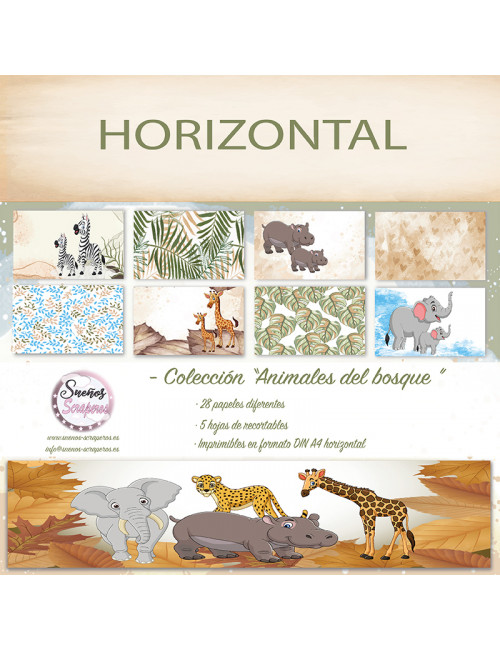 Colección "Animales del bosque" HORIZONTAL