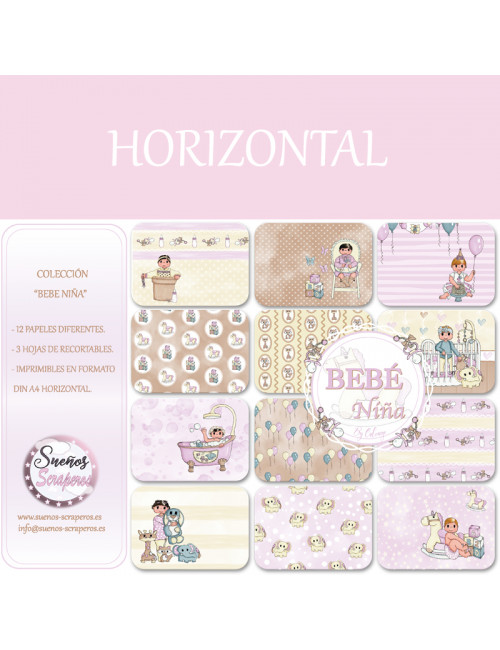 Colección " Bebé Niña" HORIZONTAL