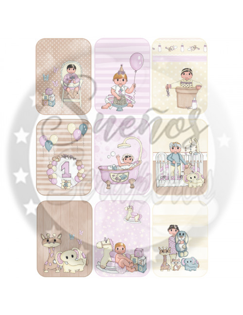 Colección " Bebé Niña" HORIZONTAL