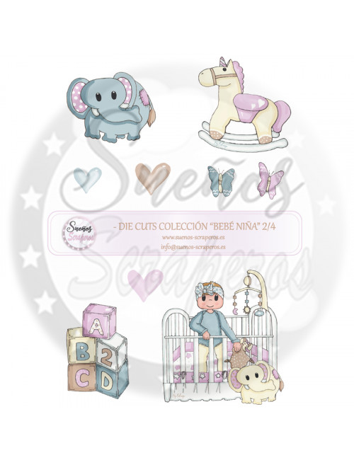 Die cuts  "Bebé Niña"
