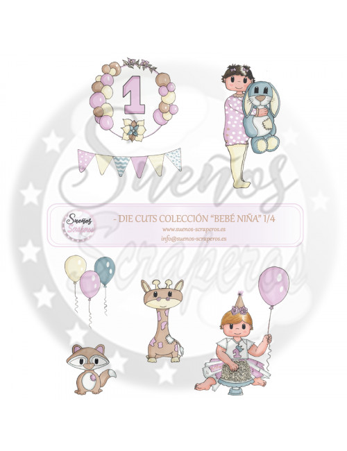 Die cuts  "Bebé Niña"