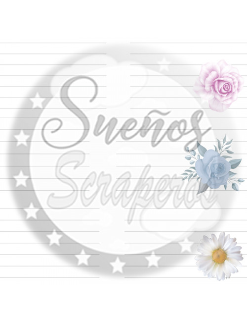 Plantillas cuaderno "Flores"