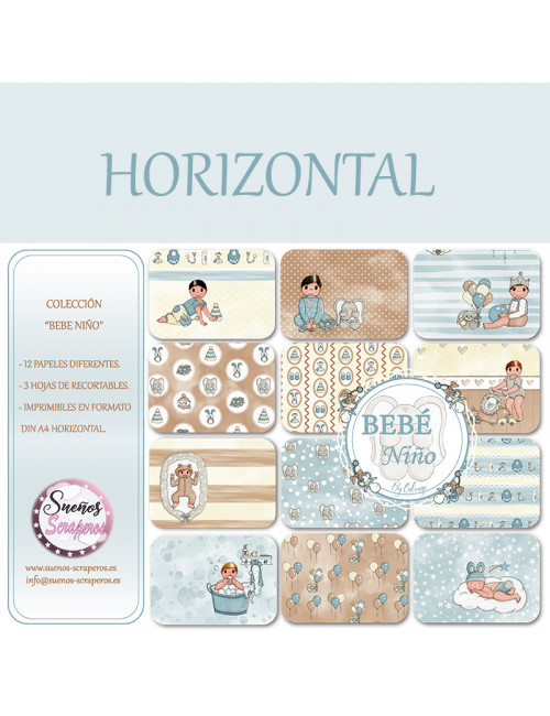 Colección " Bebé Niño" HORIZONTAL
