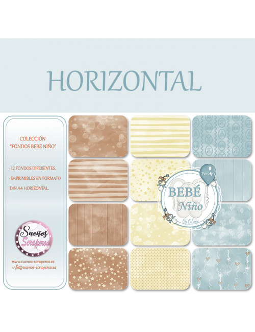 Fondos "Bebé Niño" HORIZONTAL
