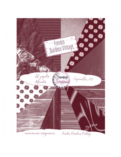 Fondos "Burdeos Vintage"