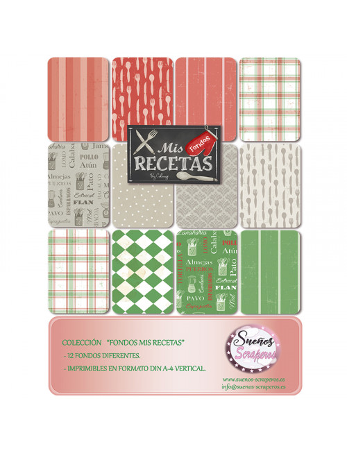Fondos "Mis Recetas" VERTICAL