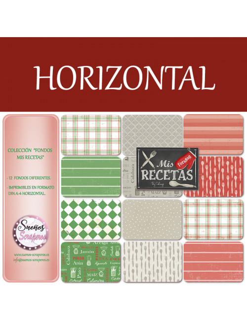 Fondos "Mis Recetas" HORIZONTAL