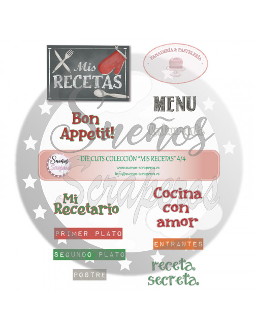 Die cuts  "Mis Recetas"