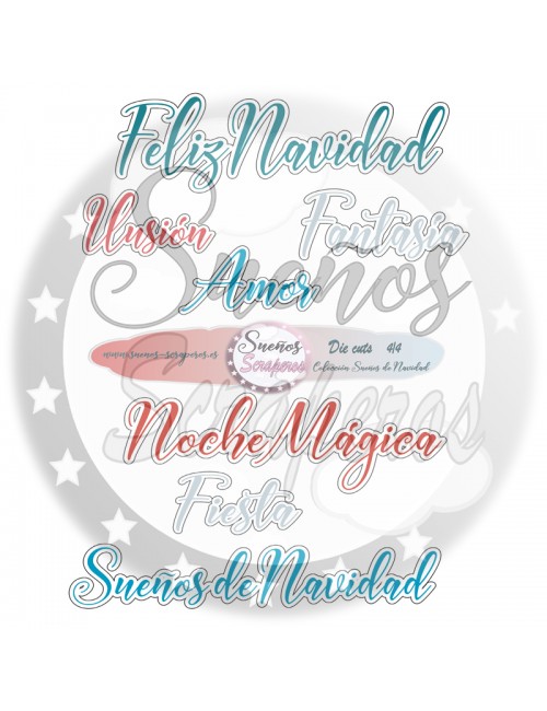 Die cuts "Sueños de Navidad"