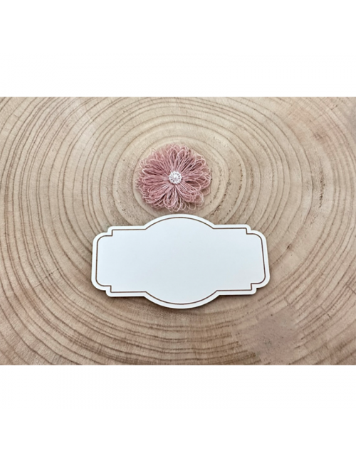 Marco - "Etiqueta-1" - Adorno - Madera