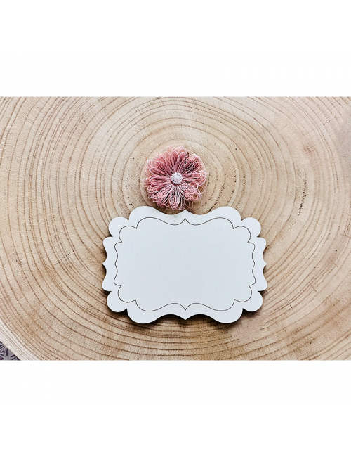 Marco - "Etiqueta-5" - Adorno - Madera