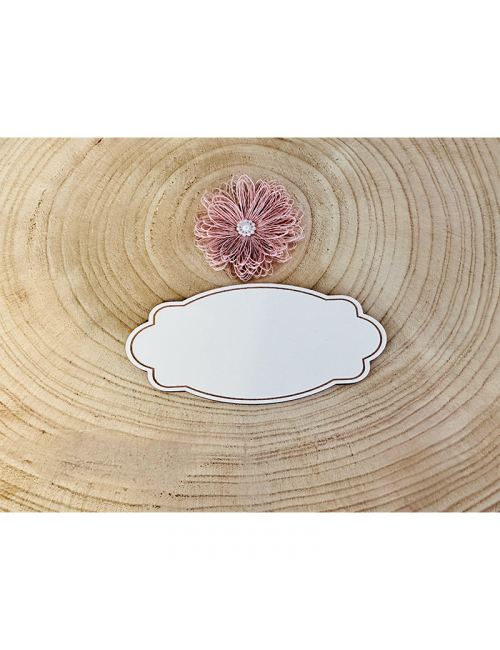 Marco - "Etiqueta-3" - Madera - Adorno