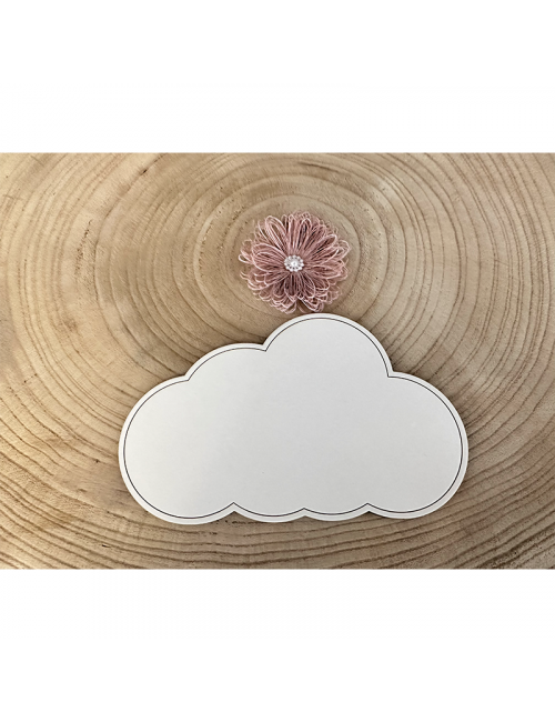 Marco - "Nube de lado" - Adorno - Madera