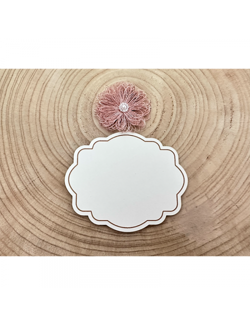 Marco - "Etiqueta-4" - Adorno - Madera