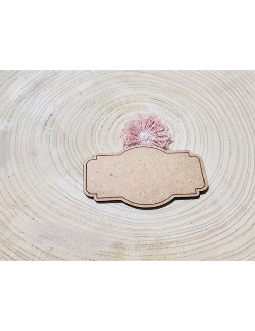 Marco - "Etiqueta-1" - Adorno - Madera