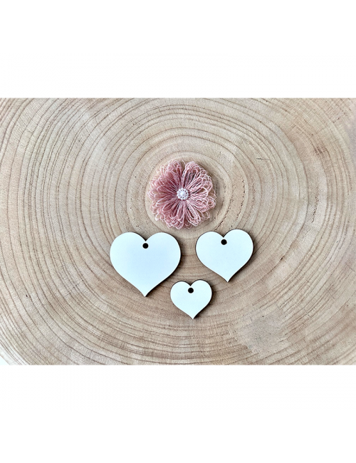 Kit Corazones (Madera DM y Madera Blanca)