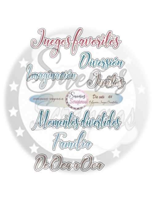 Die cuts  "Juegos Divertidos"