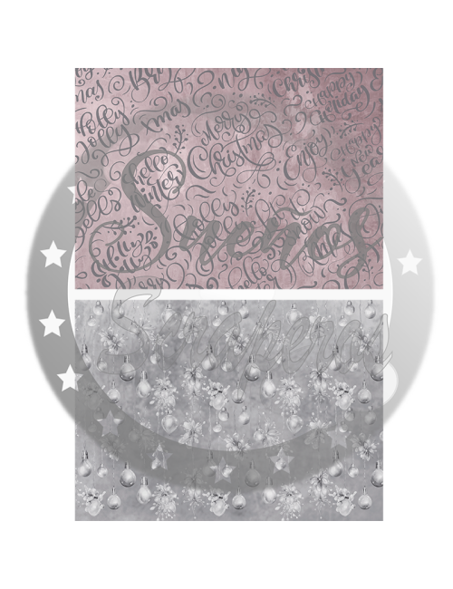 Kit postales A5 "Rosa Navidad" HORIZONTAL