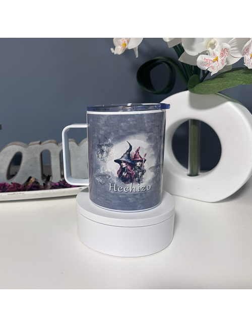 Taza Termo con asa - "Hechizo" - Regalo - Especial - Único