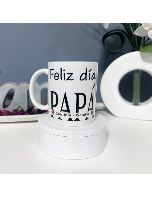 Taza Papá - ( Te Queremos Papá ) - Regalos Originales - Regalos - Divertidos - Día del Padre - Taza Desayuno