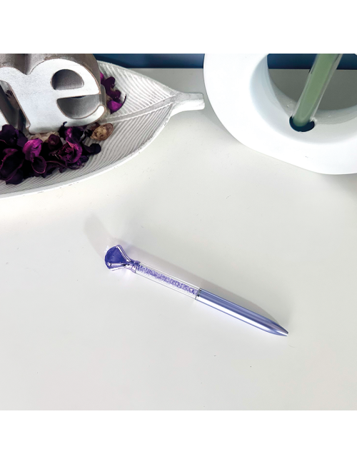 Bolígrafo Piedra Morado