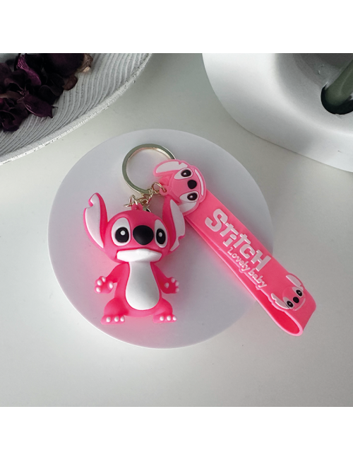 Llavero "Stitch Rosa-Salmón"