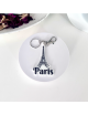 Llavero metacrilato "Torre eiffel" para bolso o mochila