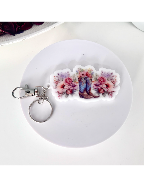 Llavero Metacrilato - "Cowboy" - para bolso o mochila - Regalo -Original