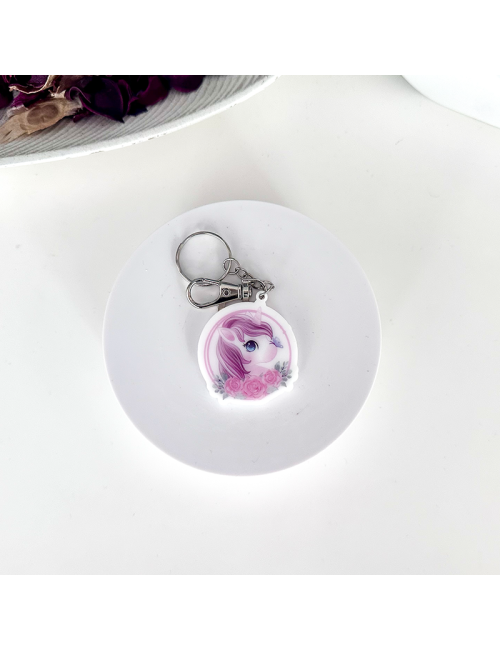 Llavero Metacrilato - "Unicornio" - para bolso o mochila - Regalo -Original