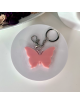 Llavero Metacrilato - "Mariposa" - Rosa salmón - para bolso o mochila -Regalo -Original