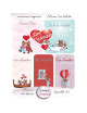 Láminas en color "San Valentín"