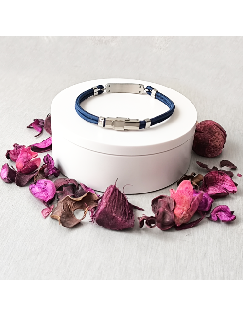 Pulsera - Esclava - Personalizada - Acero hipoalergenico - Cuerda