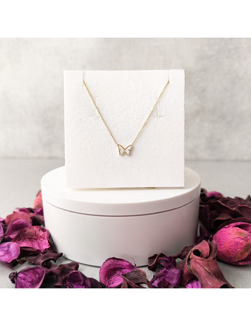 Collar "Mariposa Dorado" - Acero - Hipoalergénico - Regalo