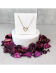 Collar "Corazón Hueco Dorado - Acero - Hipoalergénico - Regalo