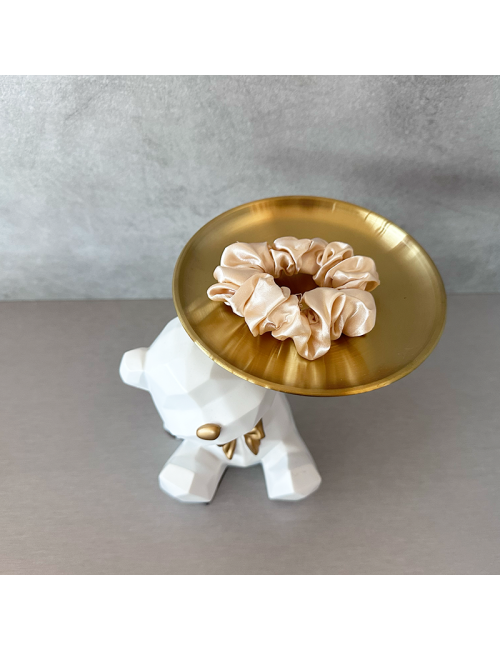 Goma para el pelo - Color beige