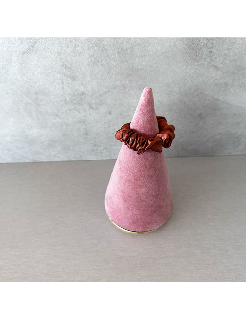 Goma para el pelo - Color marrón rojizo