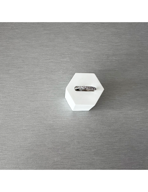 Anillo - Acero Hipoalergénico - Color plata ajustable