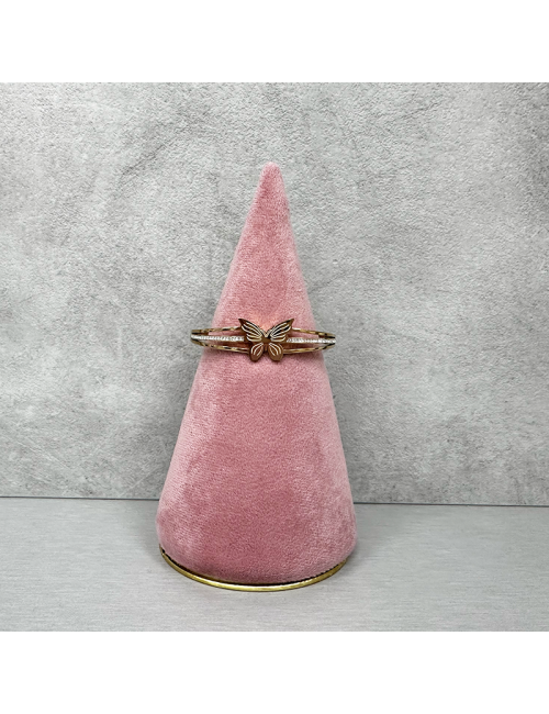 Pulsera  - Acero hipoalergénico - Color oro Mariposa