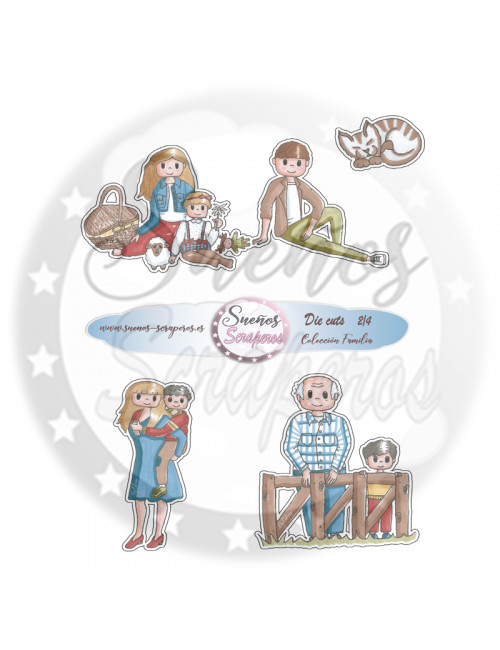 Die cuts  "Familia"