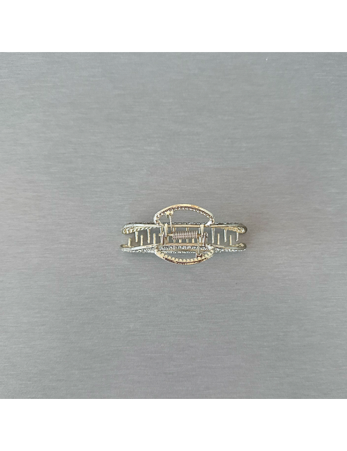 Pinza Pelo - Mediana - Dorada - Brillantes