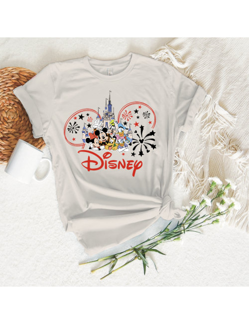 Camiseta manga corta básicas para toda la familia - "Disney " - Regalo - Disneyland parís