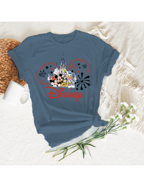 Camiseta manga corta básicas para toda la familia - "Disney " - Regalo - Disneyland parís