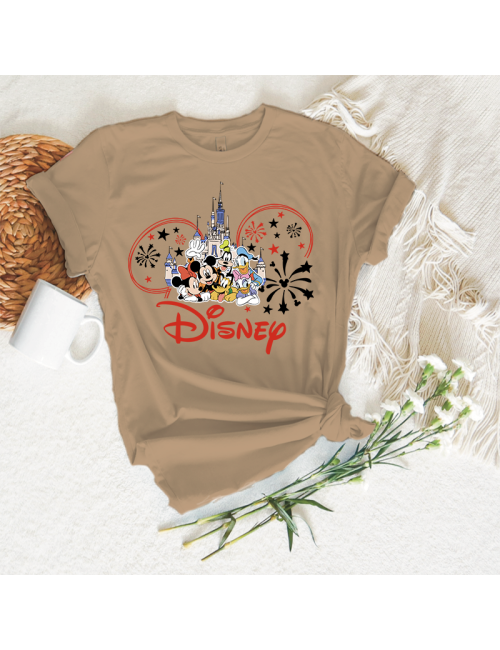 Camiseta manga corta básicas para toda la familia - "Disney " - Regalo - Disneyland parís