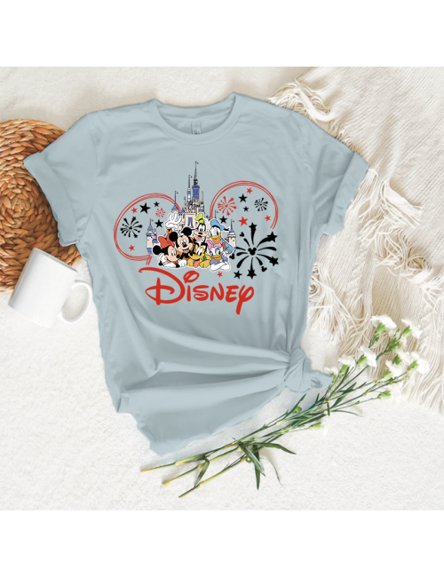 Camiseta manga corta básicas para toda la familia - "Disney " - Regalo - Disneyland parís